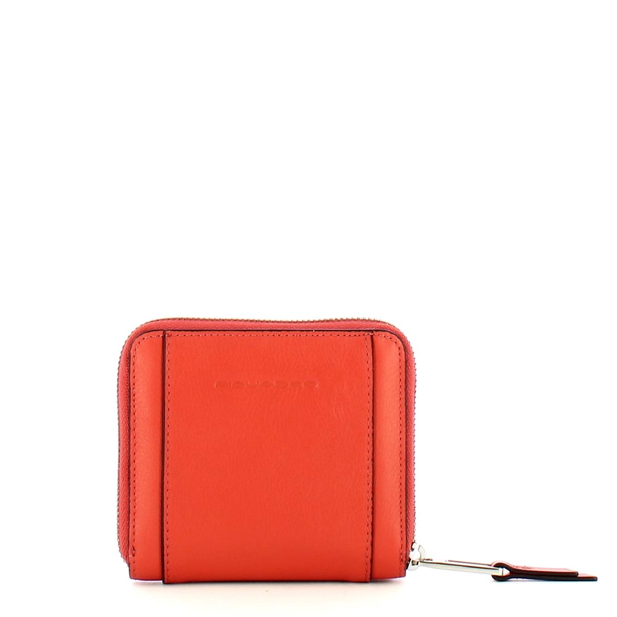 Piquadro Portafoglio piccolo Muse Zip Around Arancio - 2