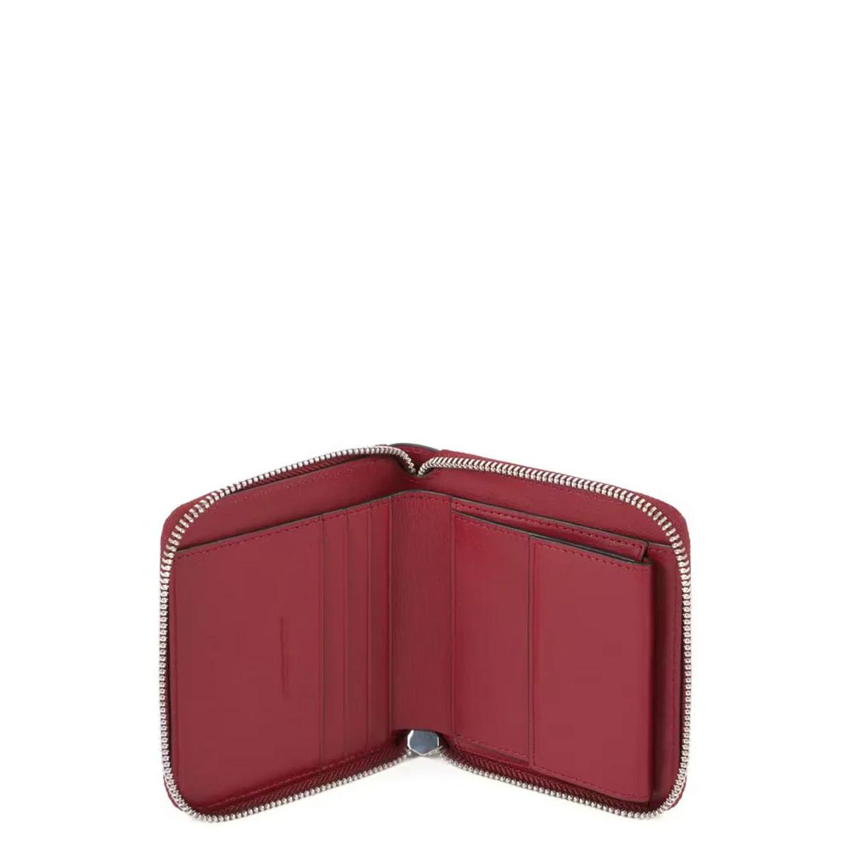 Piquadro Portafoglio piccolo Muse Zip Around Bordeaux - 2