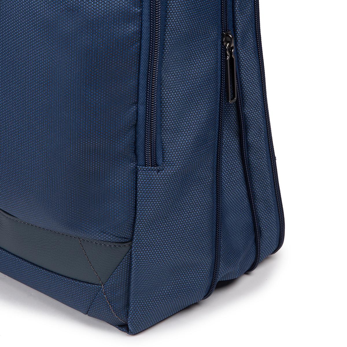 Piquadro Zaino Fast-Check espandibile Trakai RIFD in tessuto riciclato 15.6 - 4