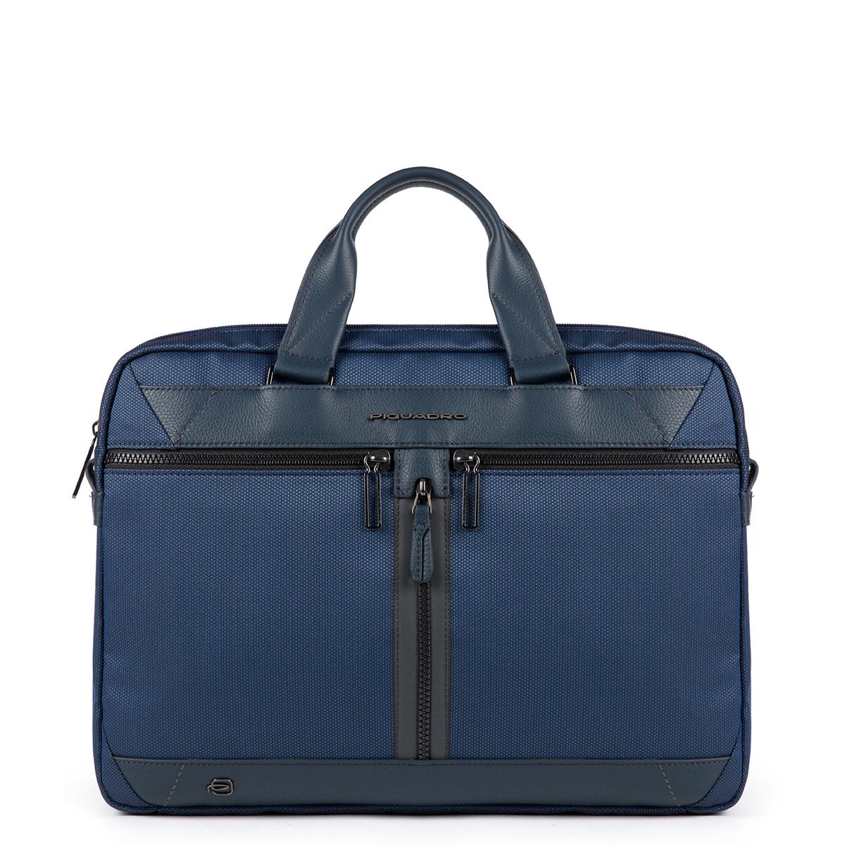 Piquadro Cartella Fast-Check a due manici porta PC Trakai in tessuto 15.6 - 1