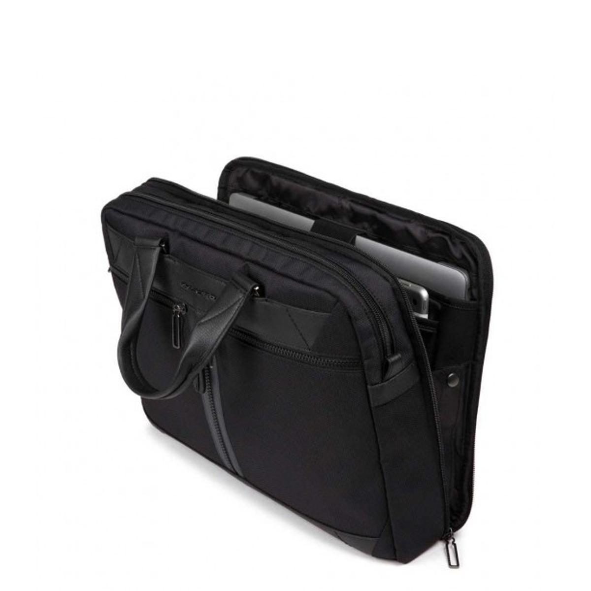 Piquadro Cartella fast-check a due manici porta PC Trakai in tessuto 15.6 - 2