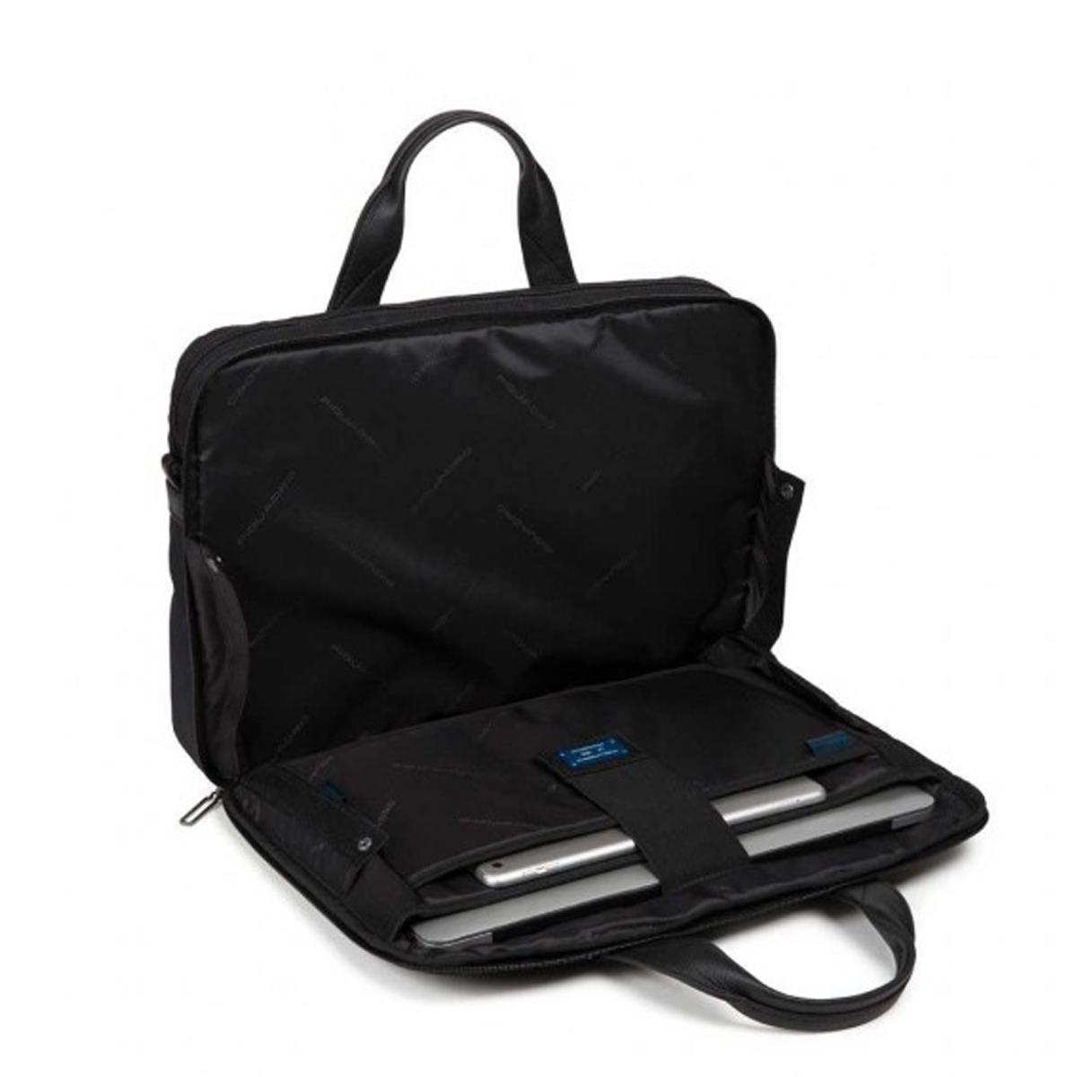 Piquadro Cartella fast-check a due manici porta PC Trakai in tessuto 15.6 - 3