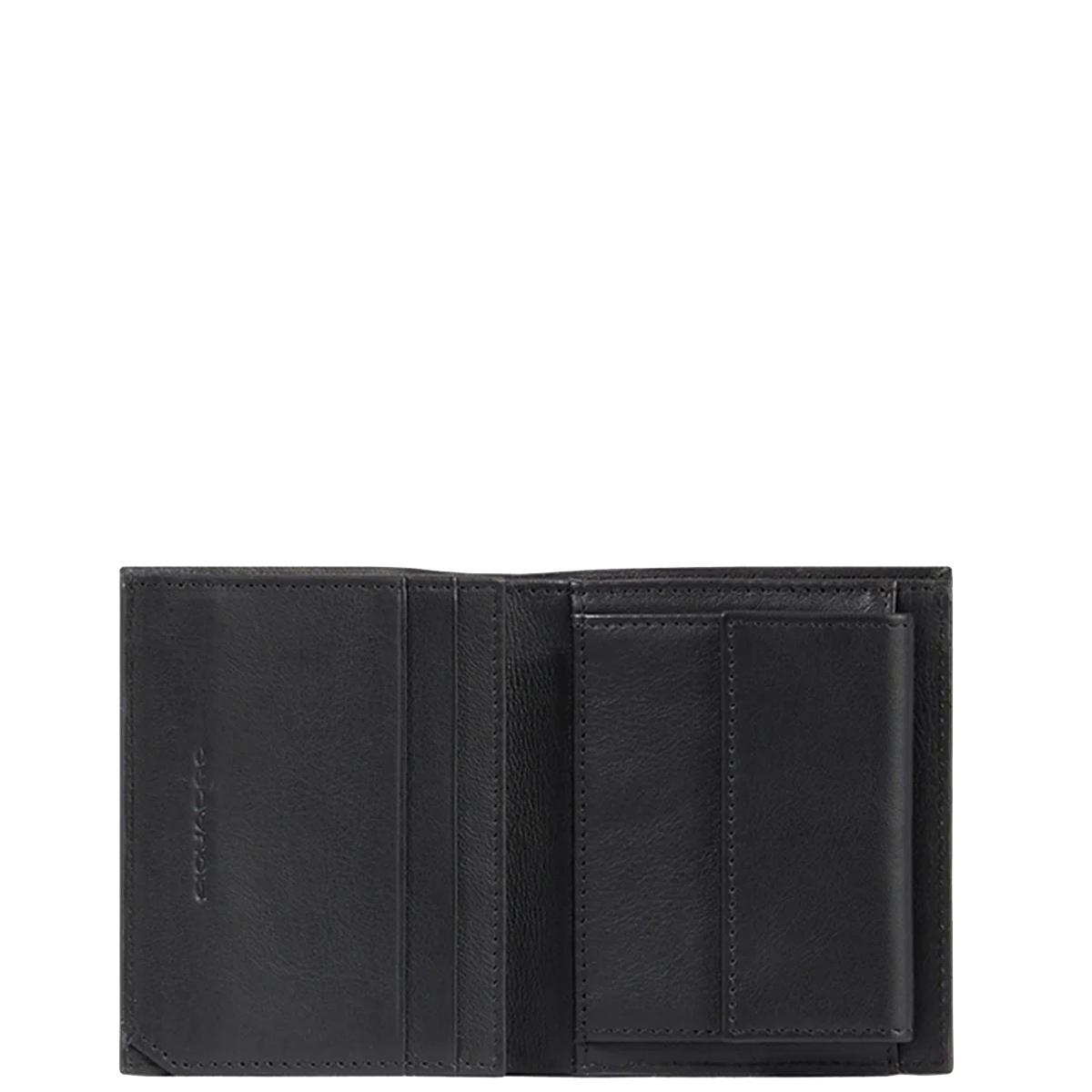 Piquadro Portafoglio verticale con portamonete RFID - 3