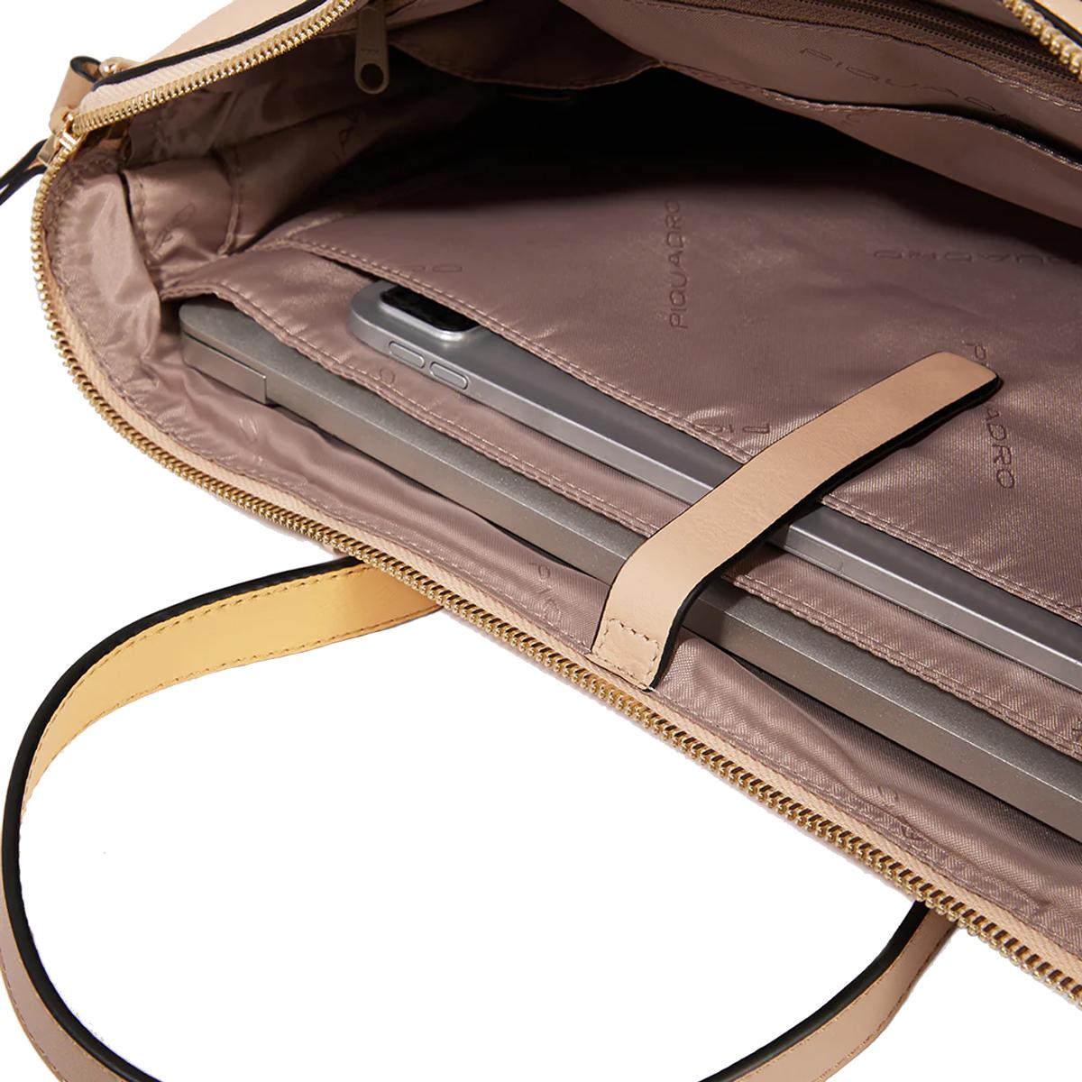 Piquadro Cartellina espandibile porta PC 15.6 Circle Rosa Grigio - 6