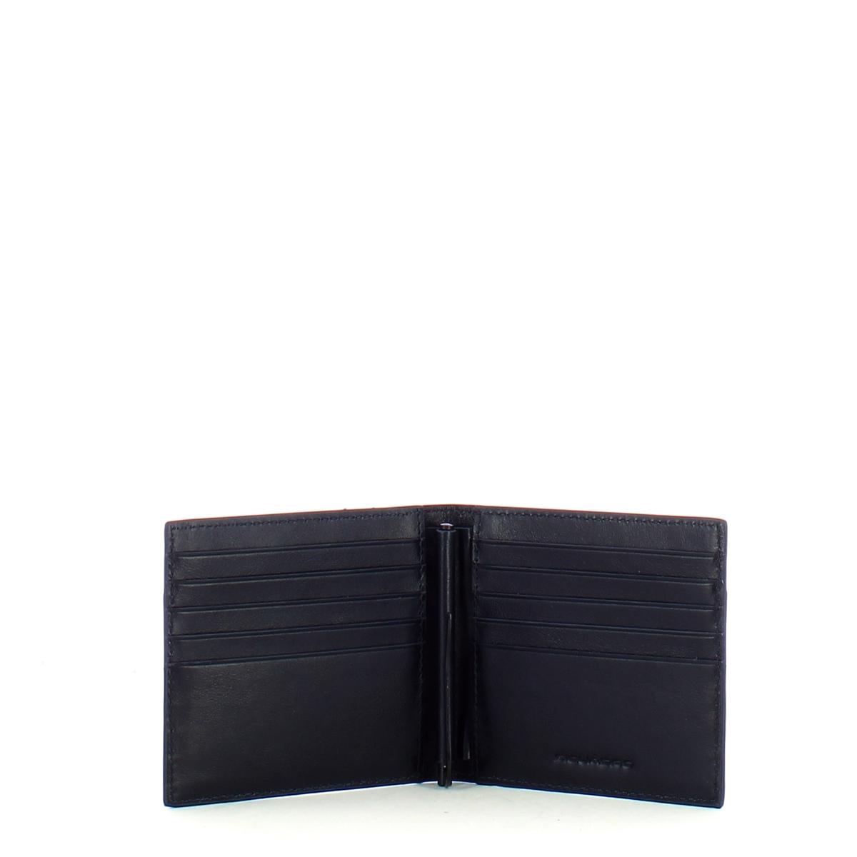 Piquadro Portafoglio con porta Dollari Blue Square Revamp - 3