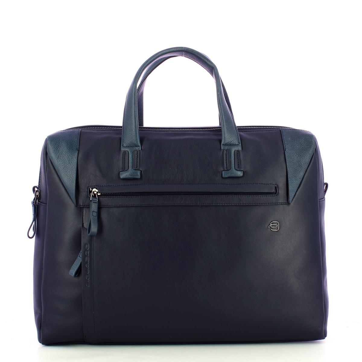 Piquadro Cartella Porta PC Pan Blu - 1