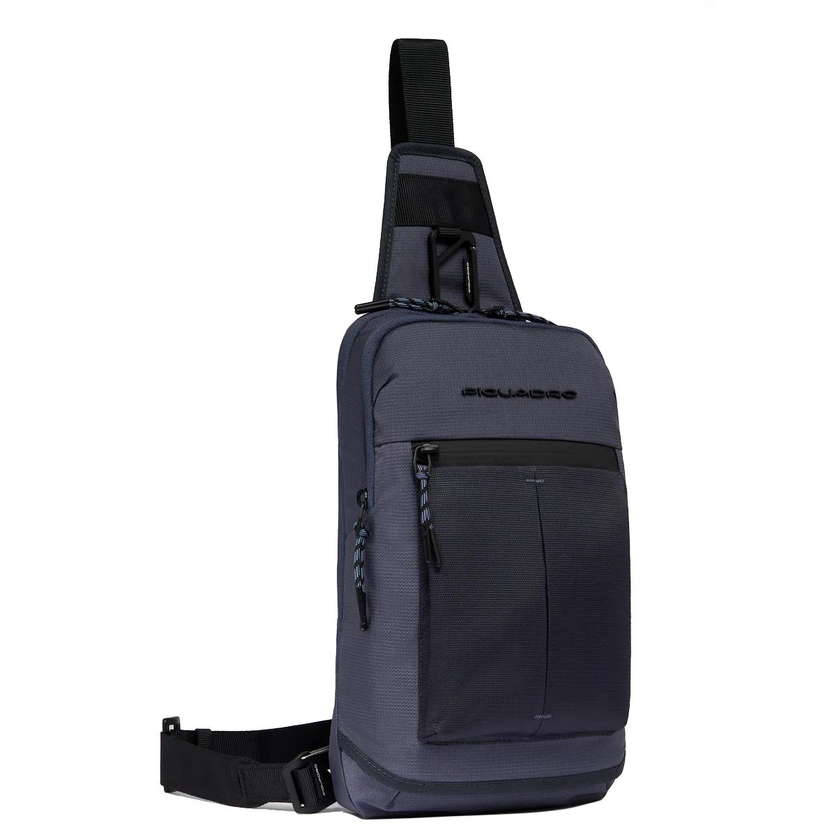 Piquadro Arne Mono Sling Bag with RFID in recycled fabric - 2