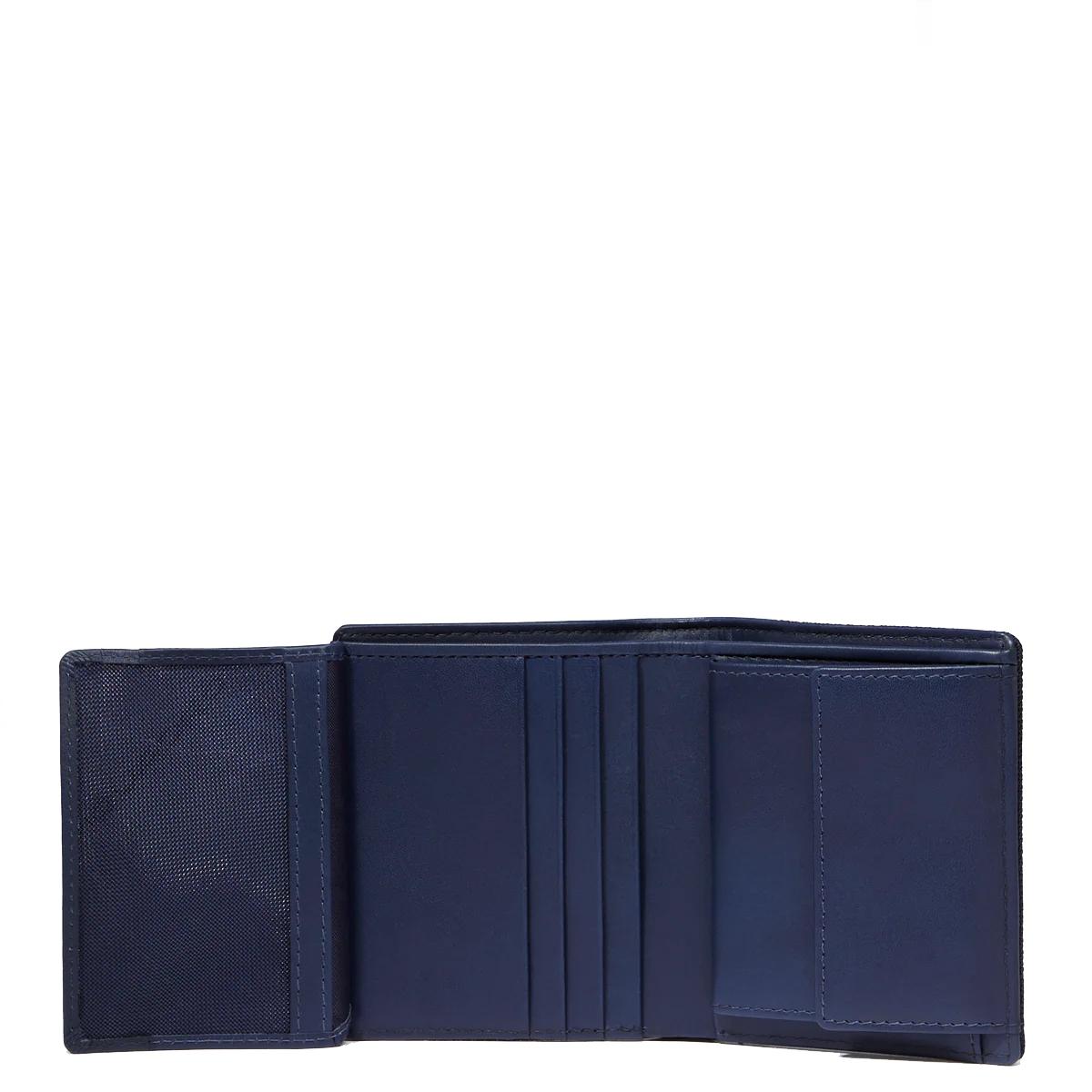 Piquadro Portafoglio Verticale Nevet Blu - 4