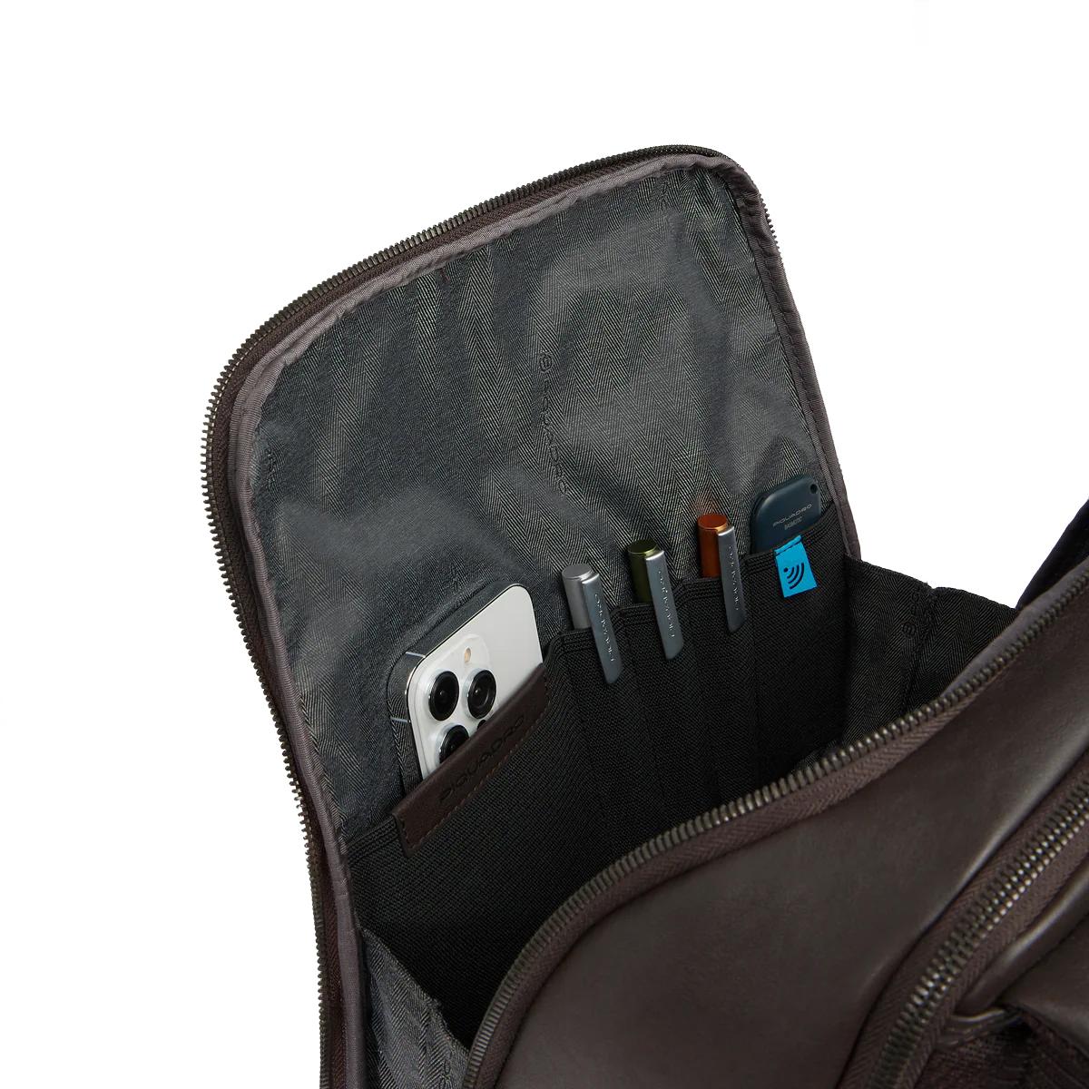 Piquadro Zaino Porta PC Black Square 15.6" Nero - 5