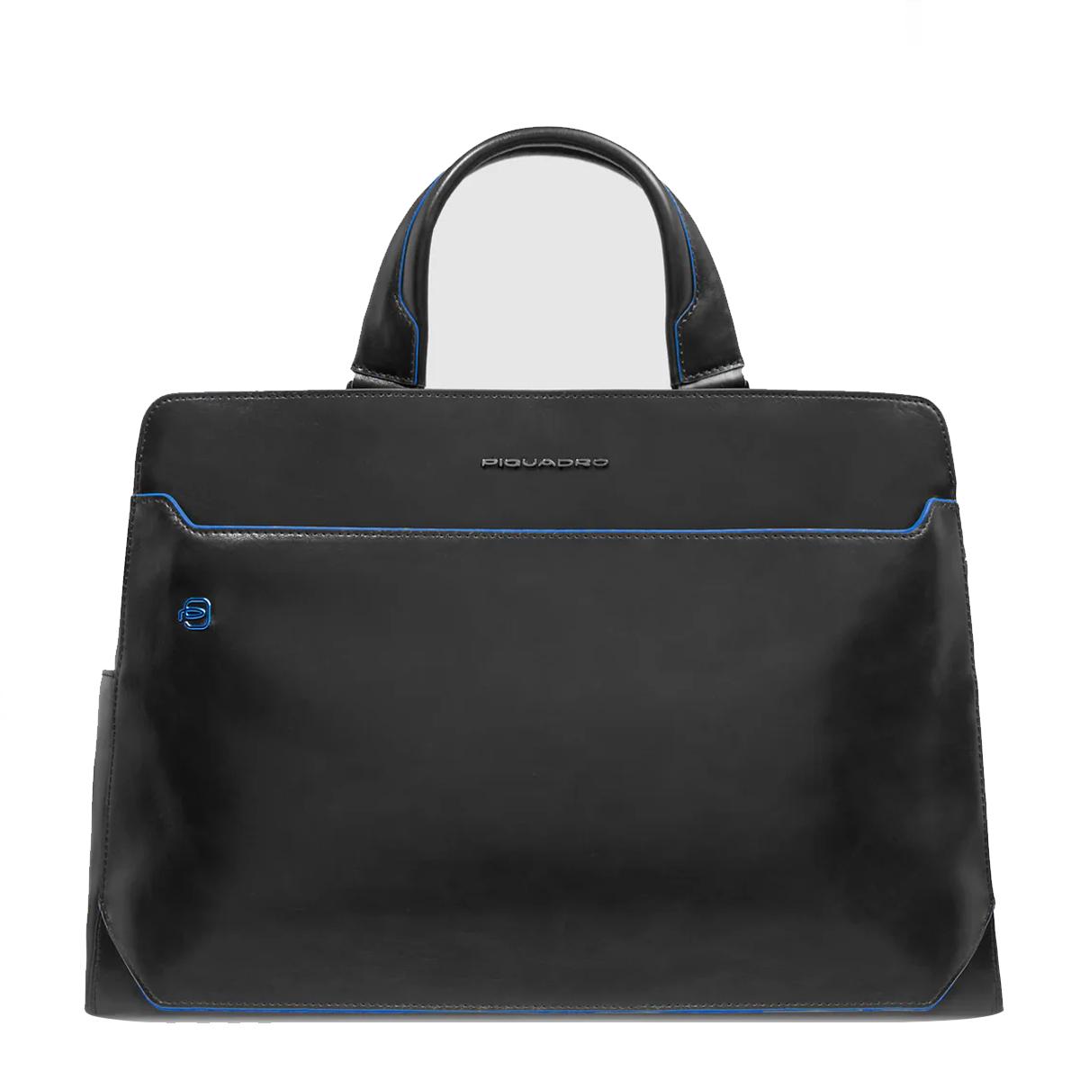 Piquadro Cartella Porta PC Blue Square 15.6" Nero - 1