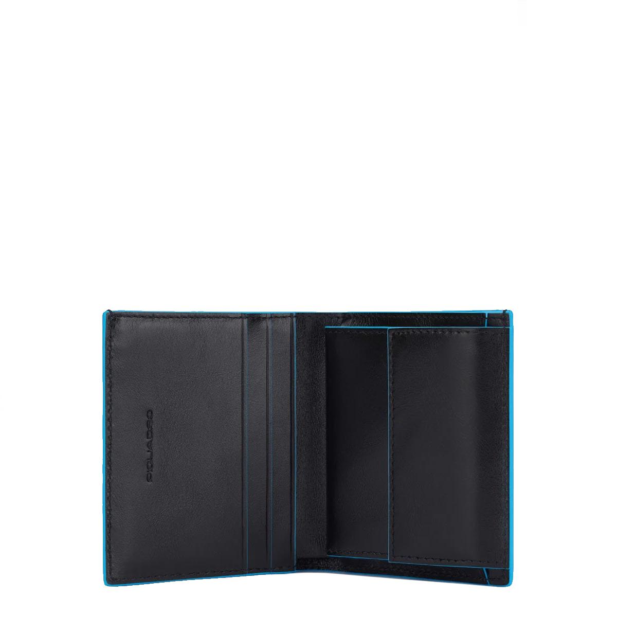 Piquadro Portafoglio Verticale RFID Blu Square - 2