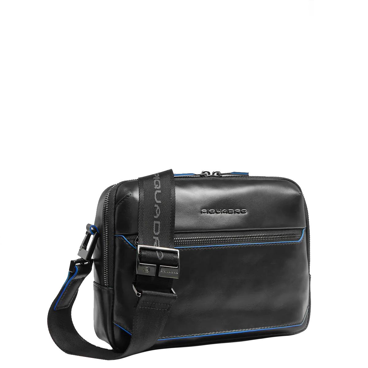 Piquadro Tracolla Orizzontale Blue Square Nero - 2