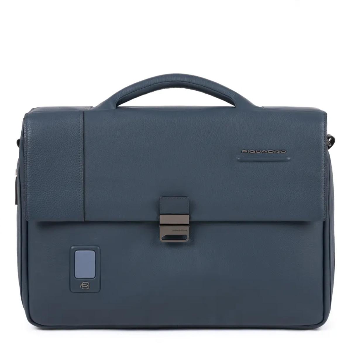 Piquadro Cartella Porta PC Akron 15.6" Esp. Blu - 1