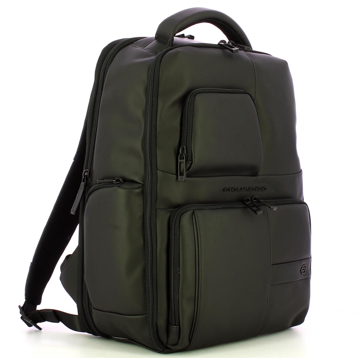 Piquadro Zaino Gommato Porta PC 15.6" Nero - 2
