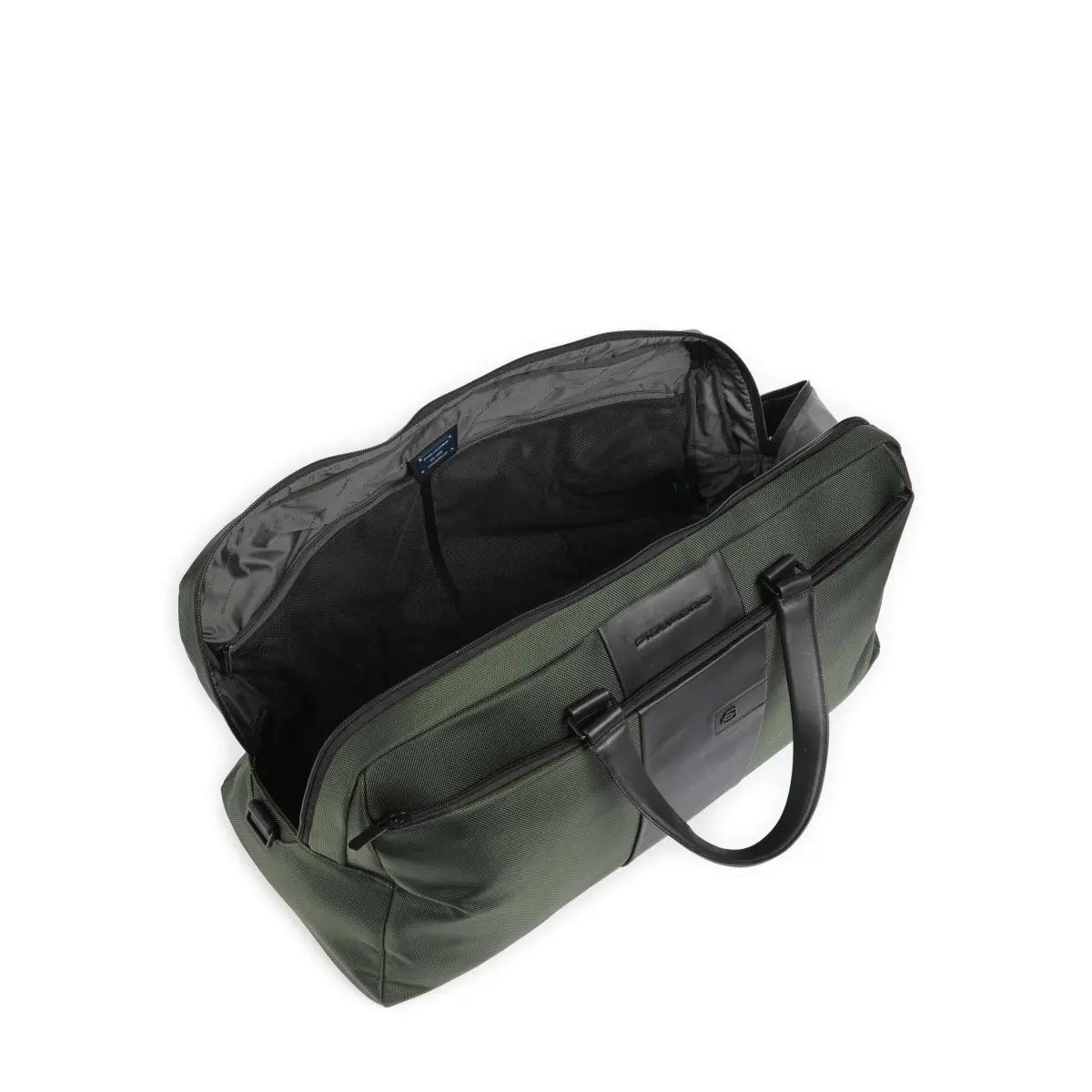 Piquadro Borsone Brief Verde 2 - 4