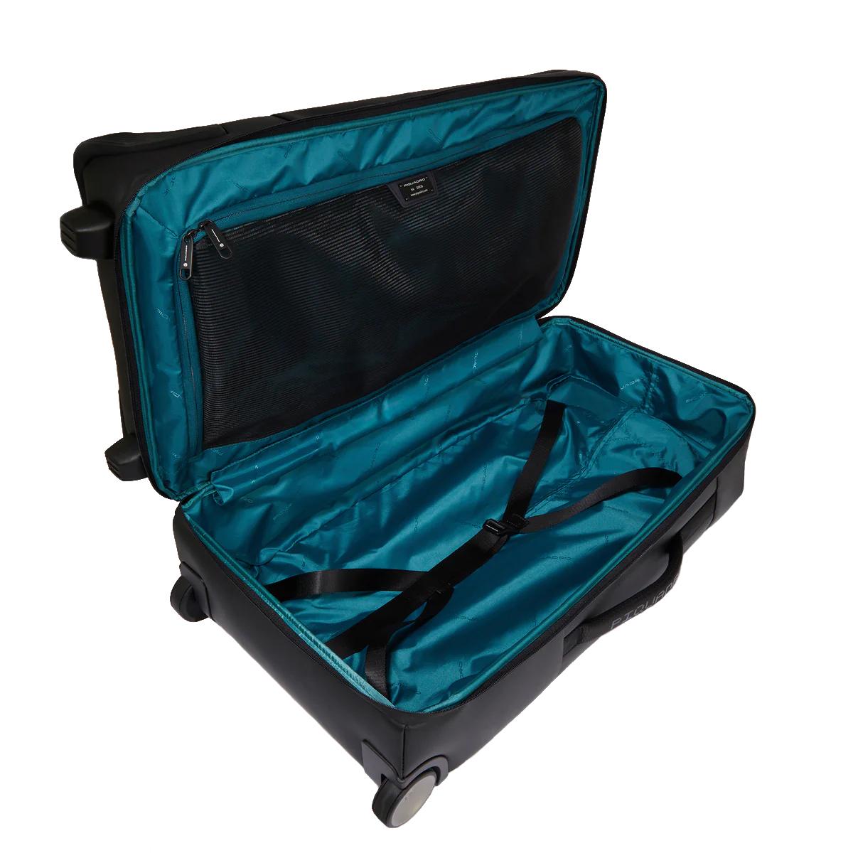 Piquadro Borsone Trolley Medio Corner 68 cm Nero - 5