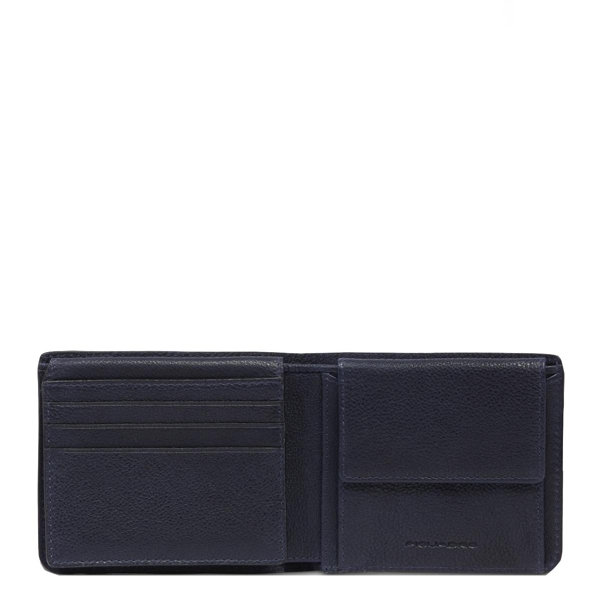 Piquadro Portafoglio Cronus con volantino Blu - 2