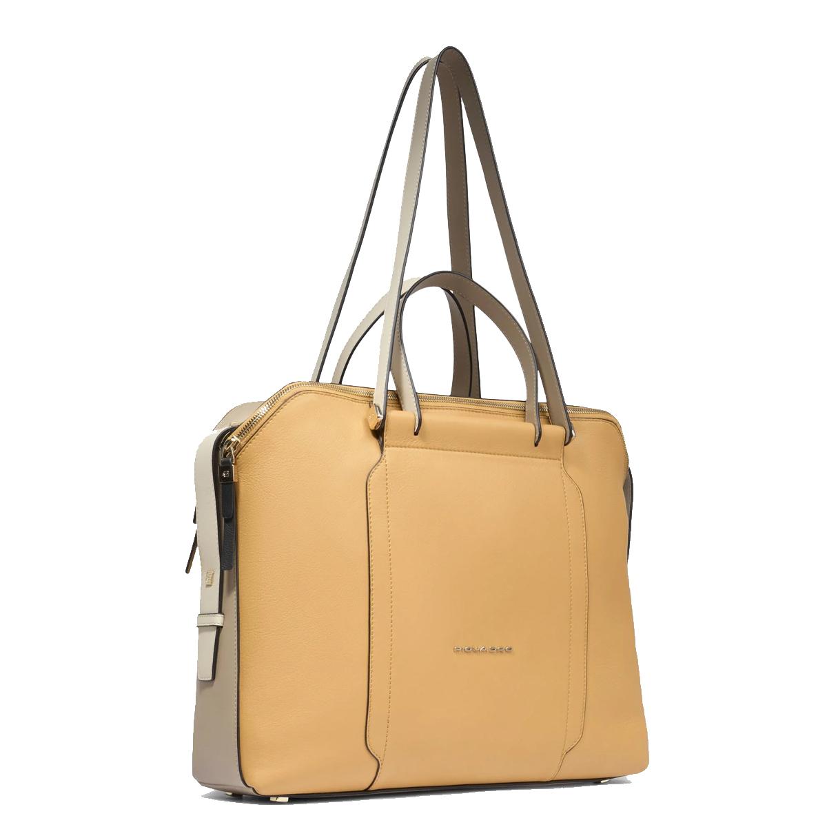 Piquadro Cartella Porta PC 14" Circle Giallo Beige - 2