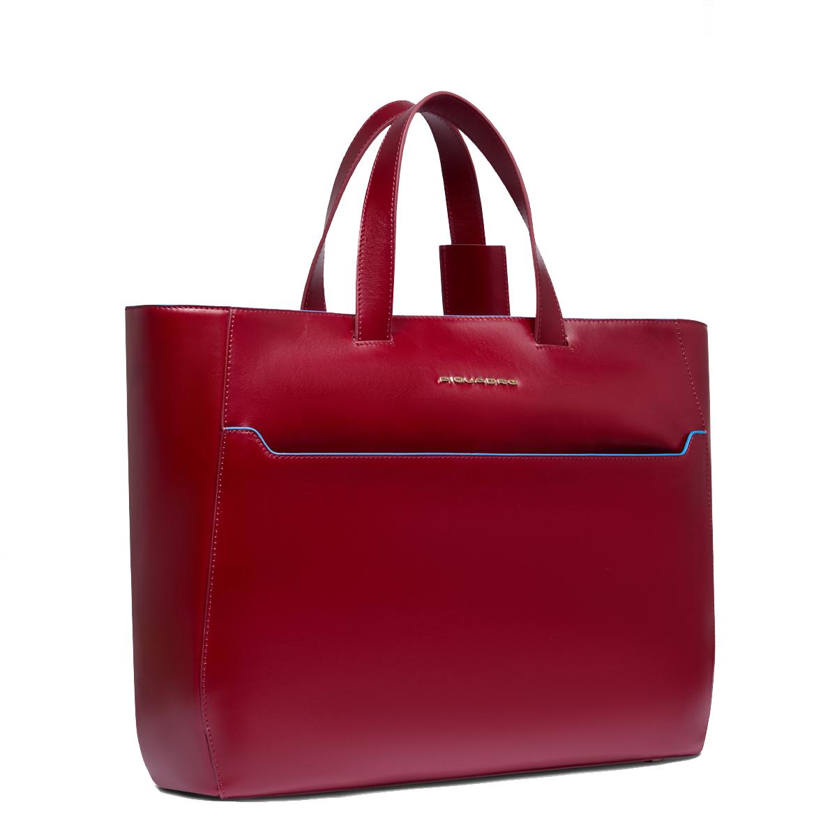 Piquadro Shopping Bag Blue Square Porta PC 15.6" Rosso - 2