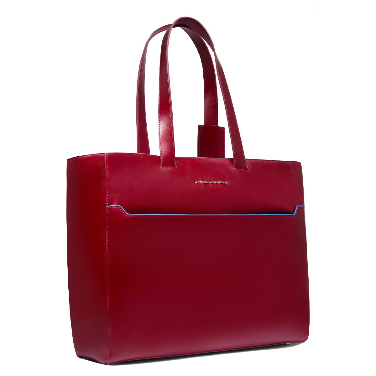 Piquadro Shopping Bag Blue Square Porta PC 15.6" Rosso - 6