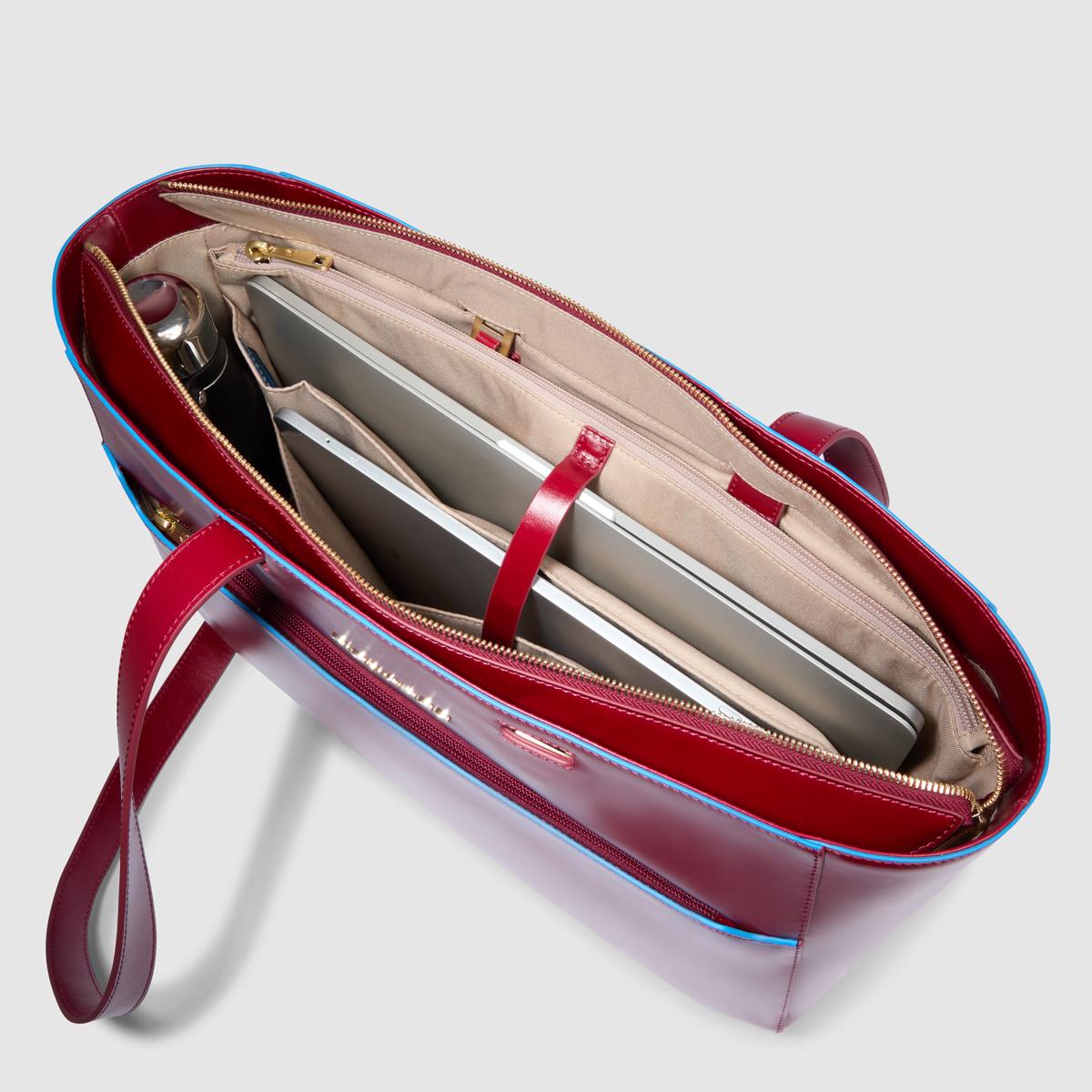 Piquadro Shopping Bag Blue Square Porta PC 15.6" Rosso - 7