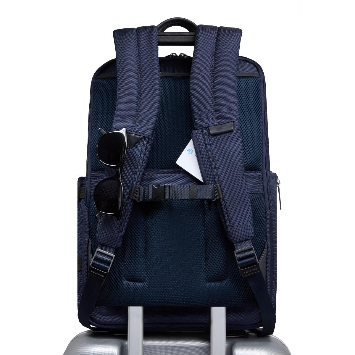 Piquadro Zaino da viaggio Brief Porta PC 15.6" Blu - 3