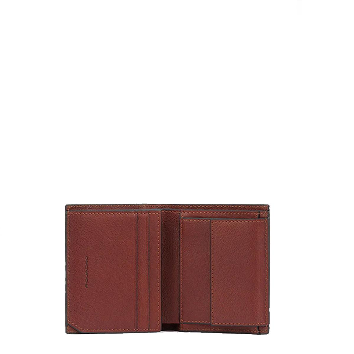 Piquadro Portafoglio Verticale Black Square Cuoio - 2