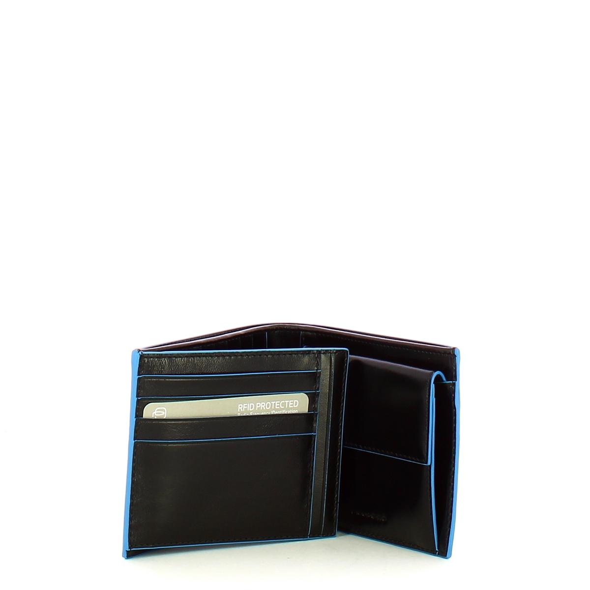 Piquadro Portafoglio con portamonete Blue Square Nero - 3