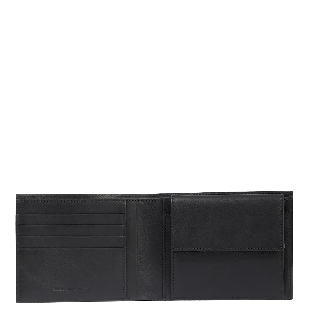 Piquadro Portafoglio con portamonete RFID Nero - 3