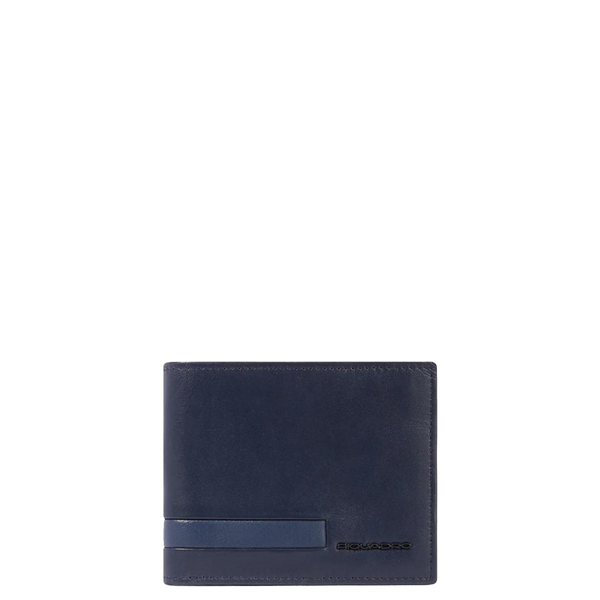 Piquadro Portafoglio con porta documenti RFID Blu - 1