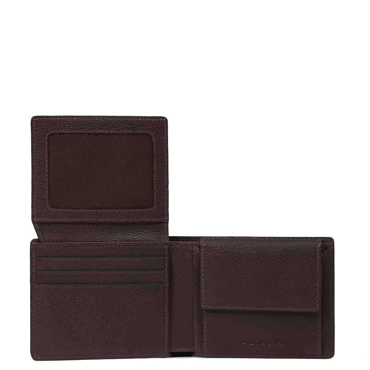 Piquadro Portafoglio con portamonete Hedley RFID Testa Moro - 3