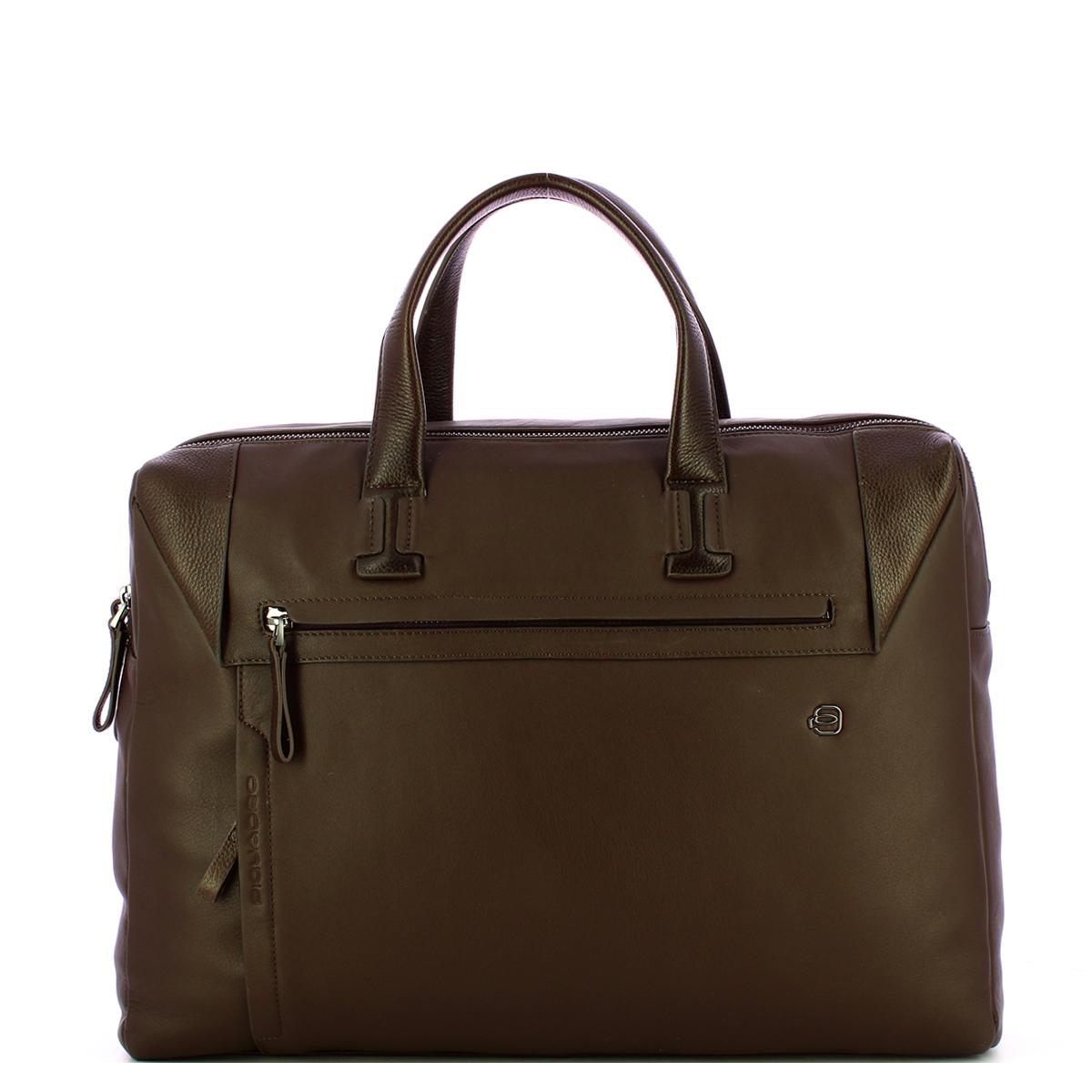 Piquadro Cartella Porta PC Pan Testa di moro - 1