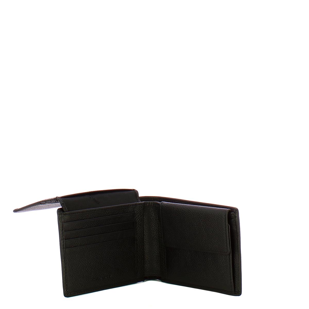 Piquadro Portafogli uomo con portamonete Nero - 4
