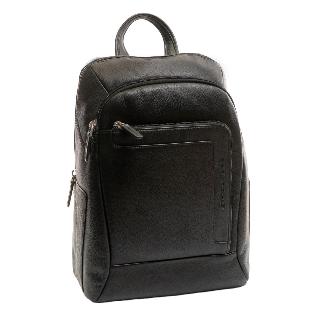 Piquadro Zaino Porta PC in pelle 14.0 Nero - 2