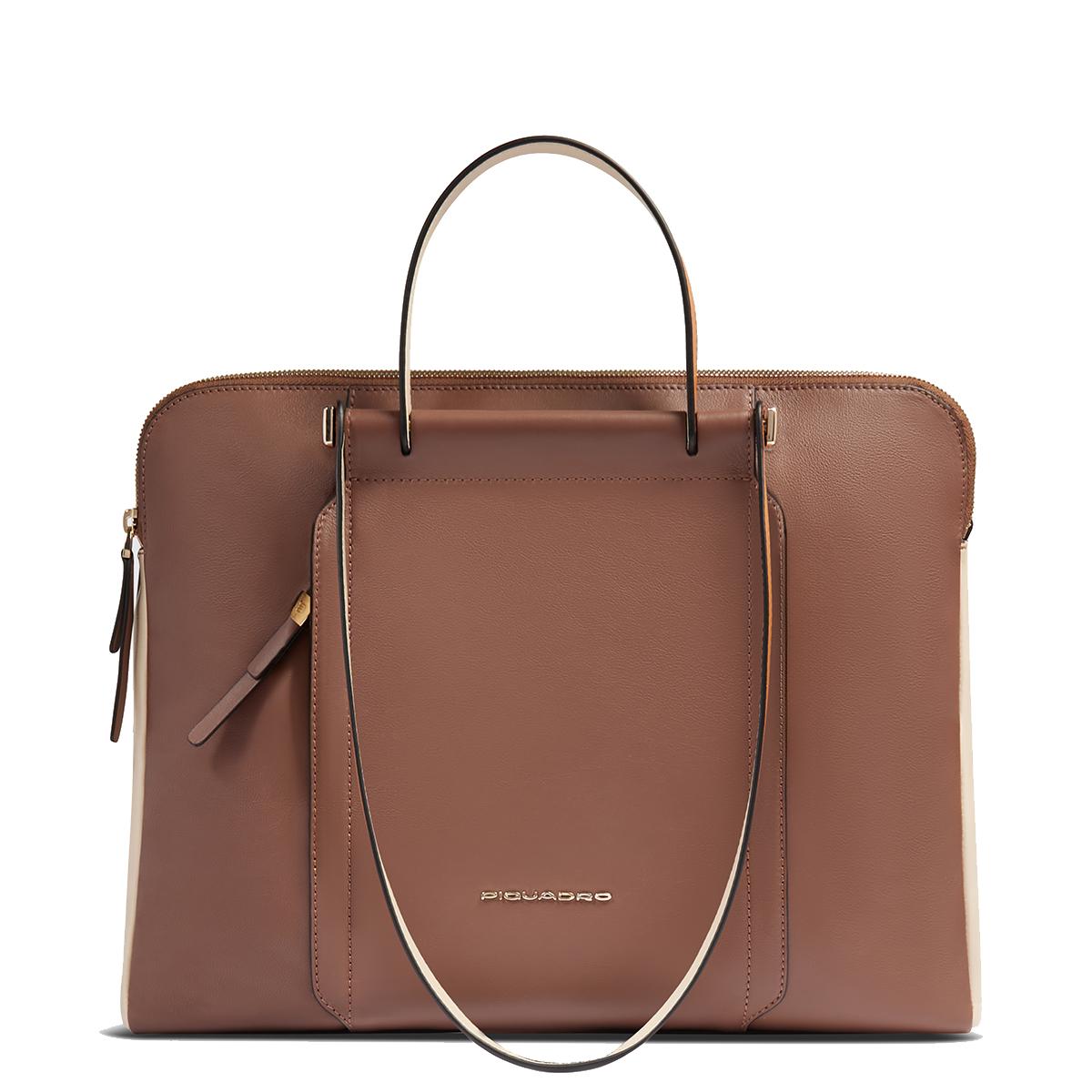 Piquadro Cartella Porta PC 15" Circle Marrone Beige - 1