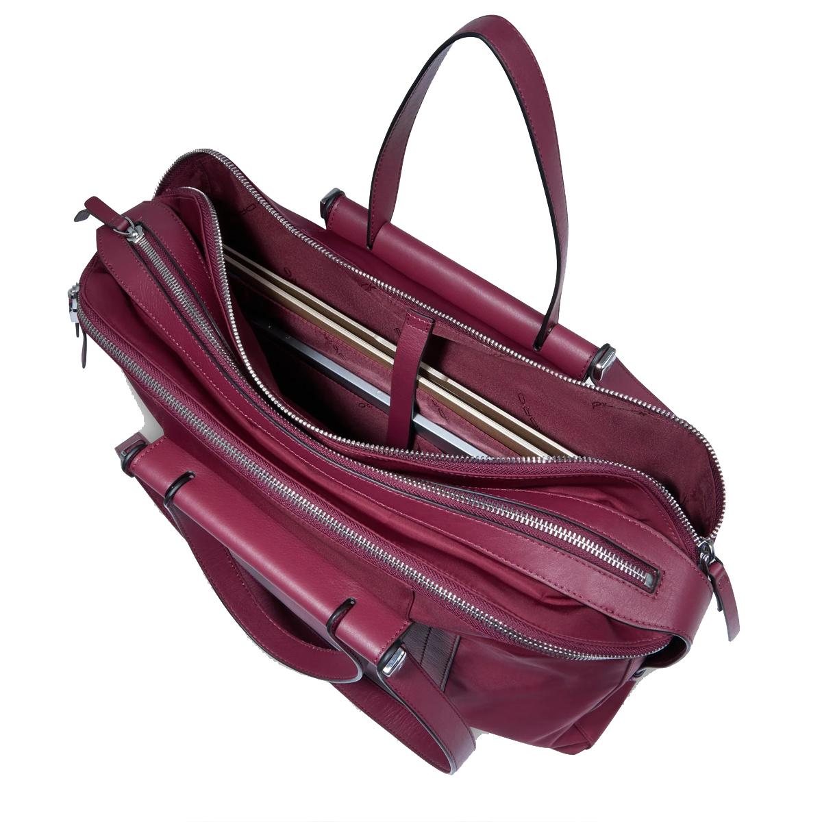 Piquadro Cartella Lyra Porta PC 14 Bordeaux - 5