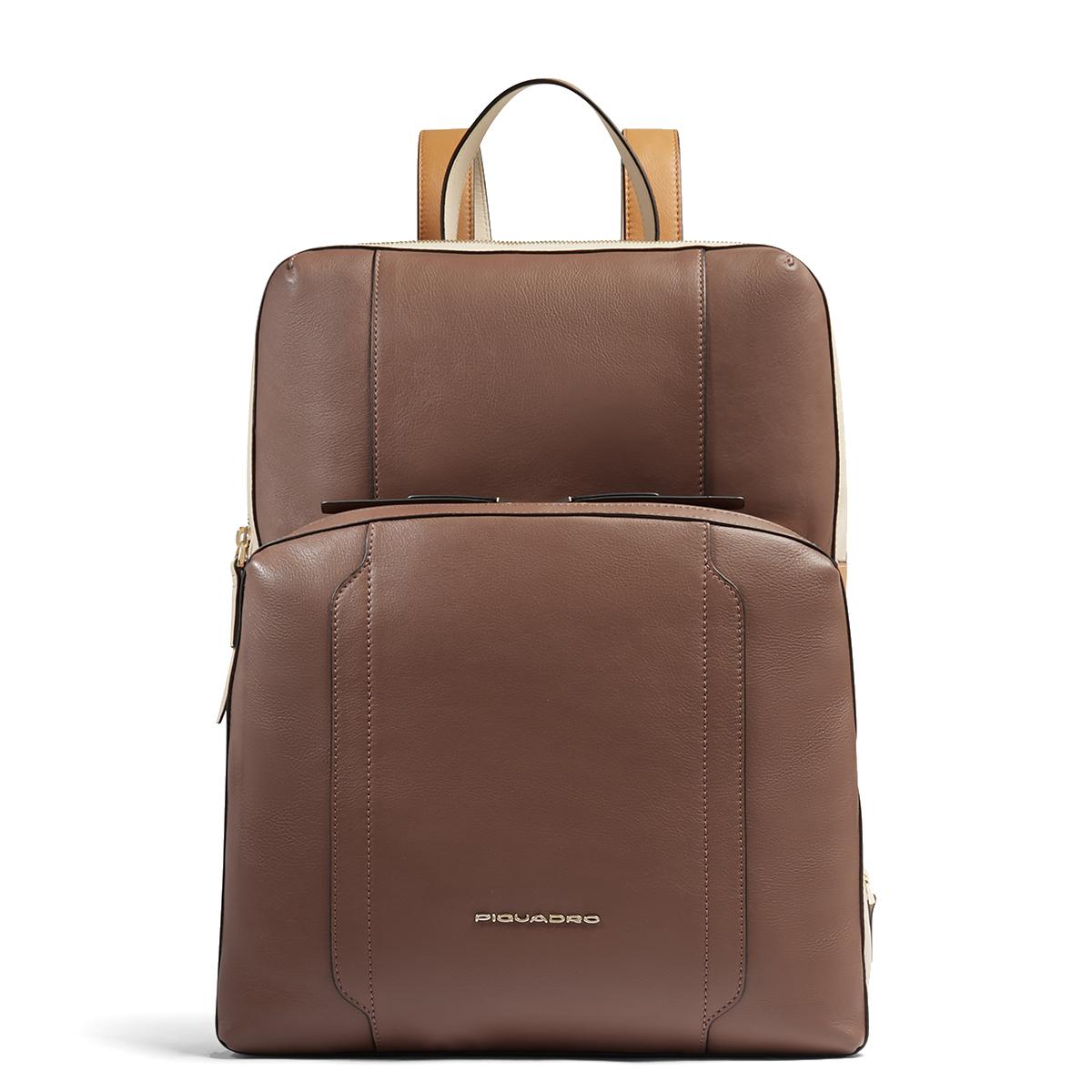 Piquadro Zaino Circle Porta PC 14" Marrone Beige - 1