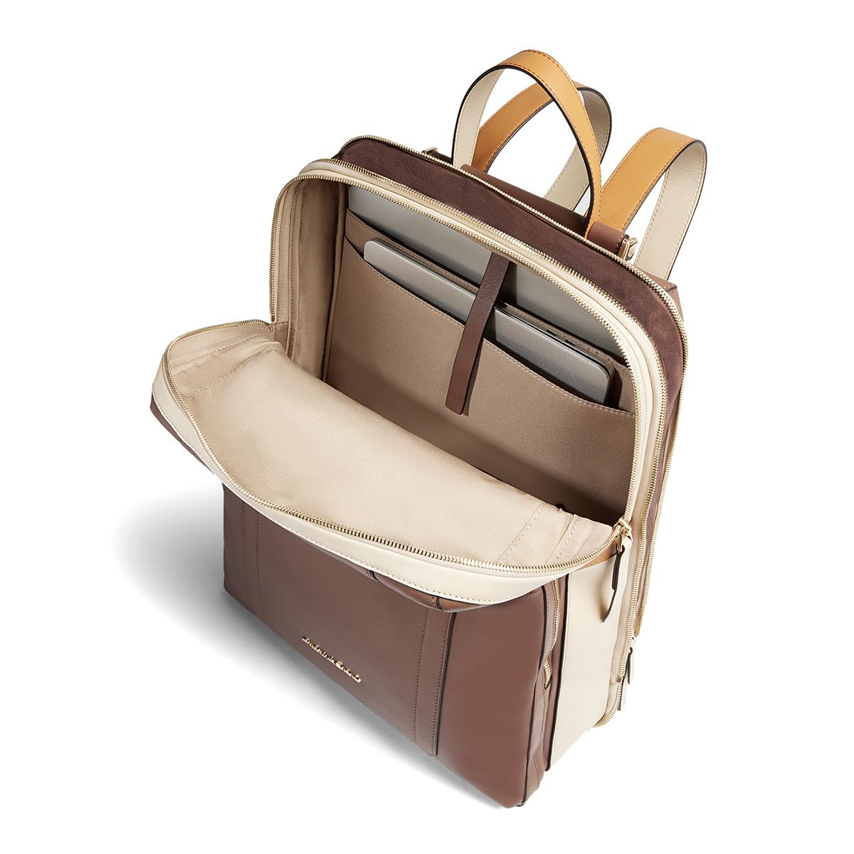 Piquadro Zaino Circle Porta PC 14" Marrone Beige - 7