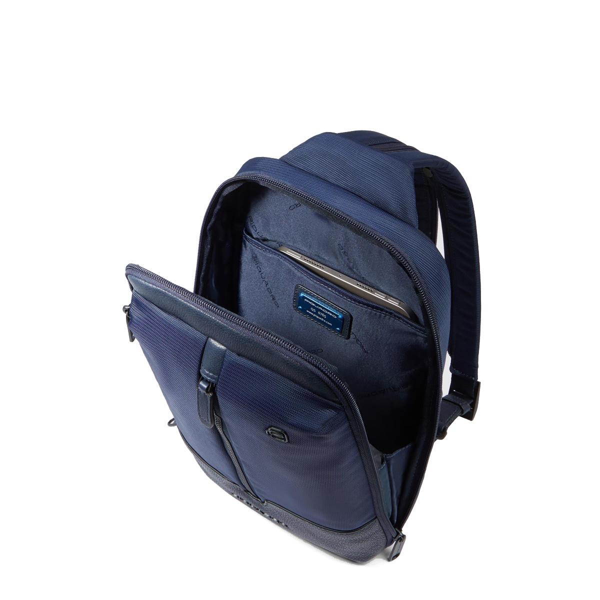 Piquadro Marcel Blu Mono Sling Bag - 5