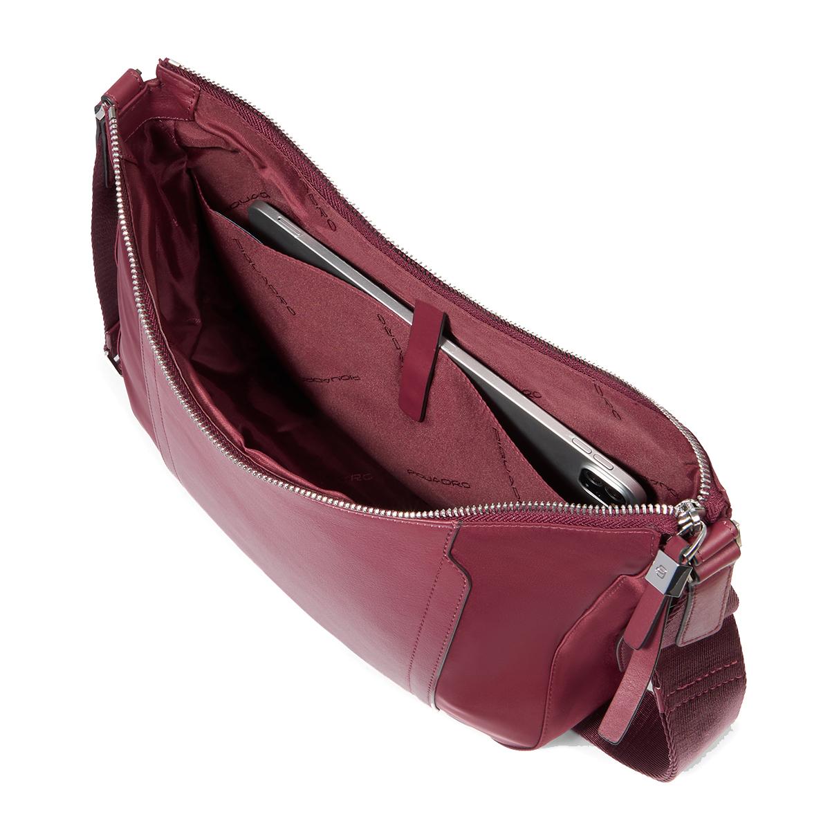 Piquadro Borsa a tracolla Lyra Bordeaux - 6