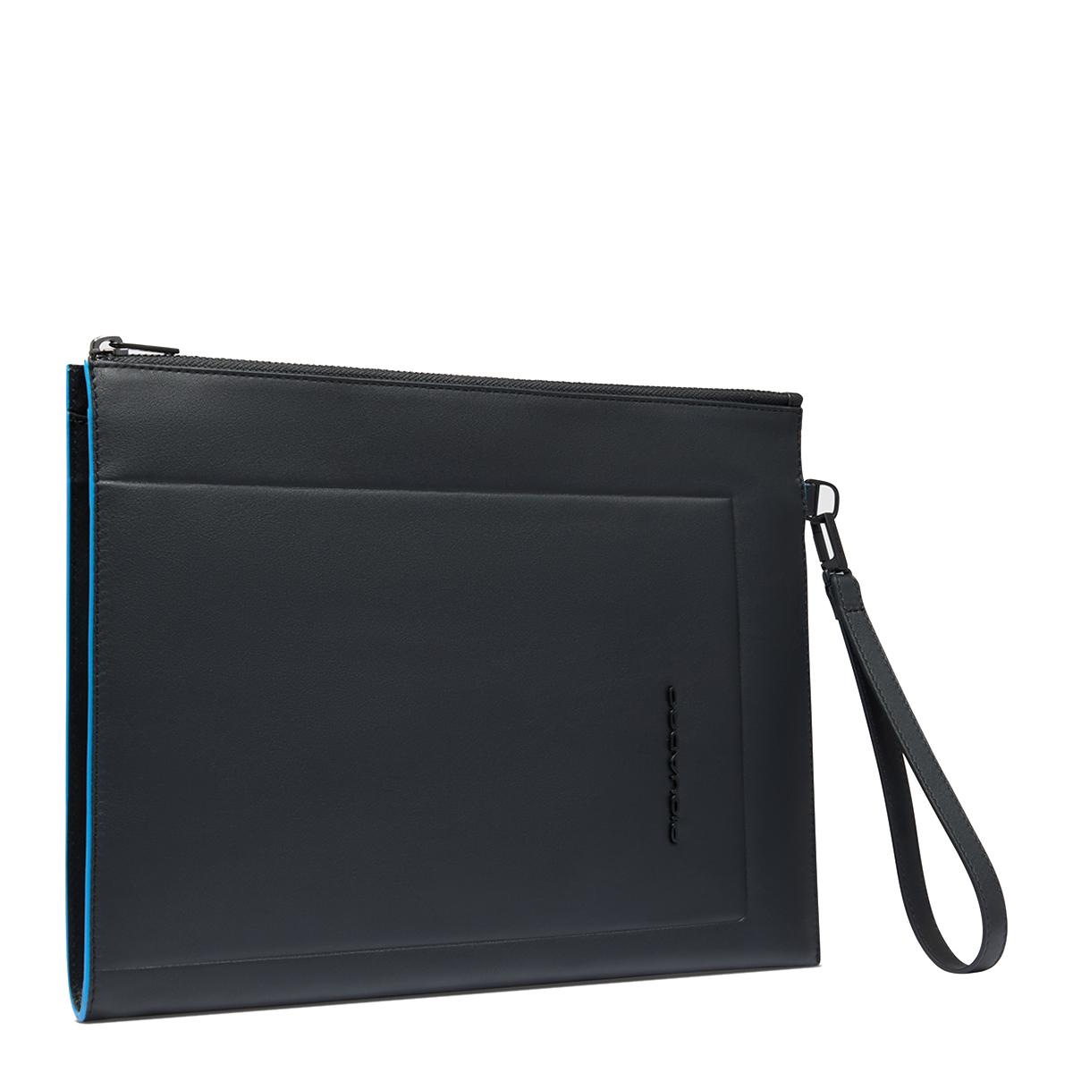 Piquadro Pochette Blue Square Nero - 2