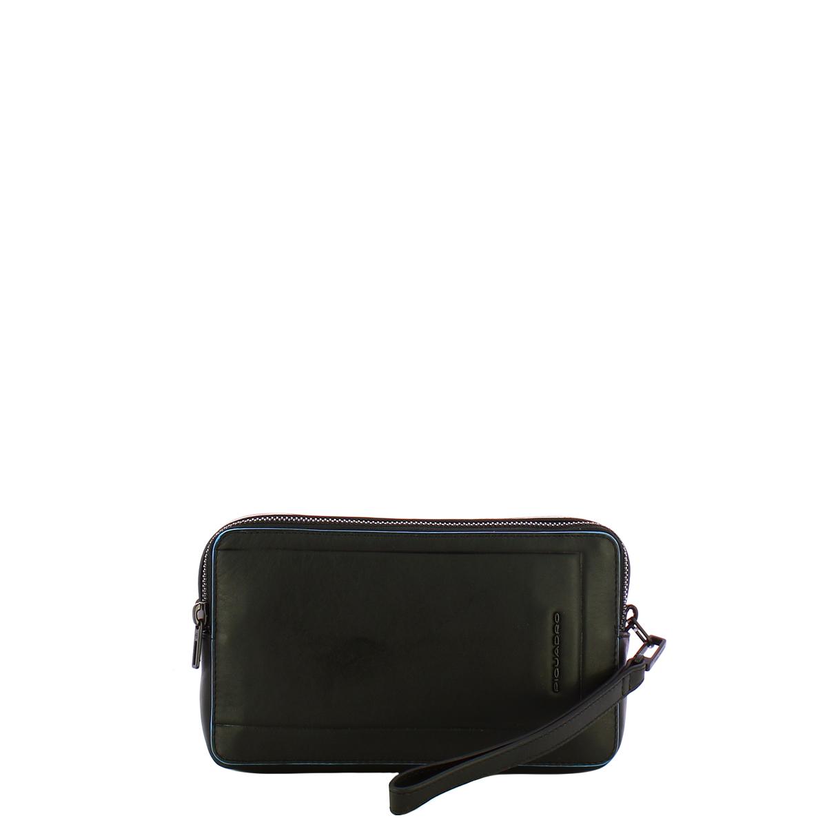 Piquadro Pochette Uomo Blue Square Nero - 1