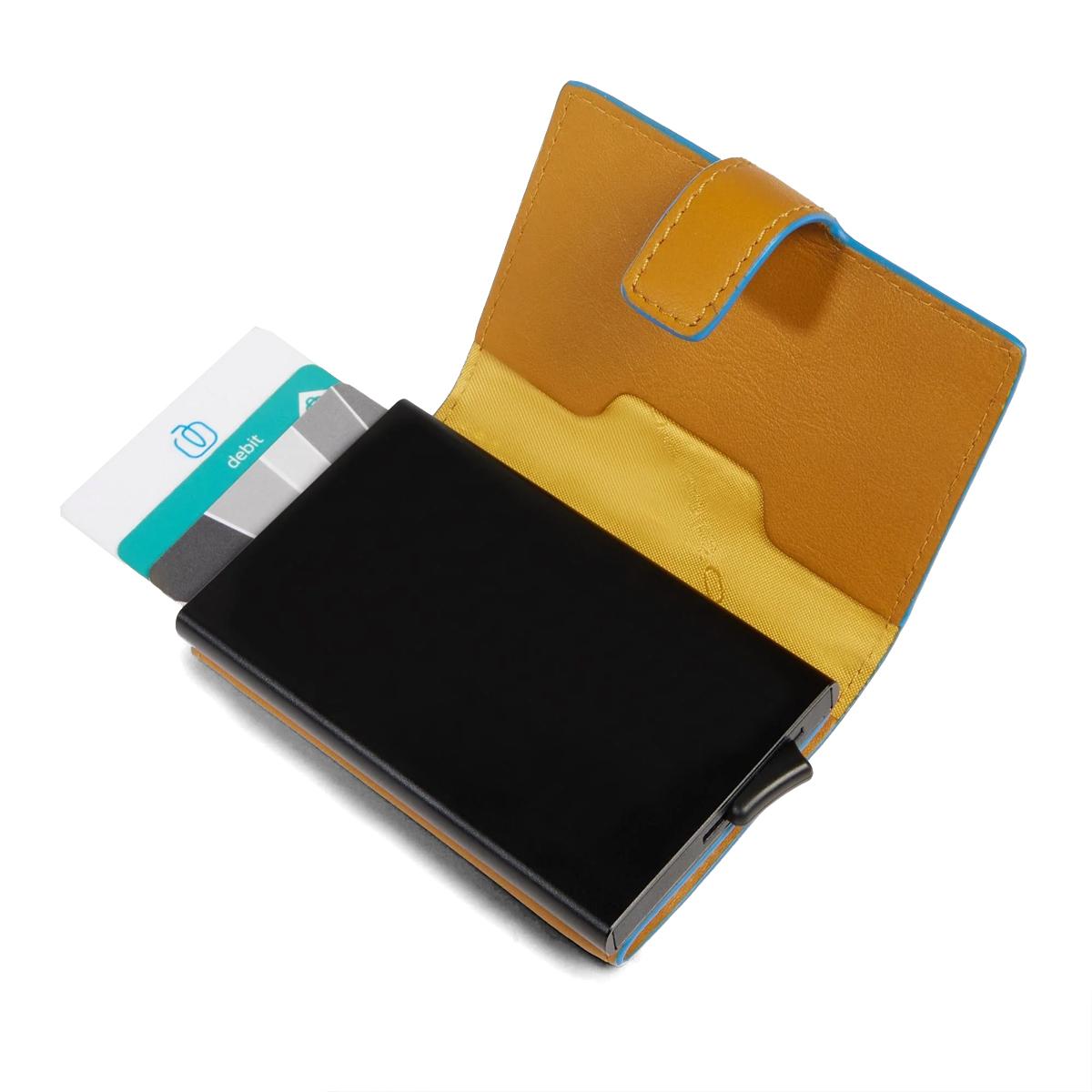 Piquadro Porta Carte in metallo Atlas Giallo - 4