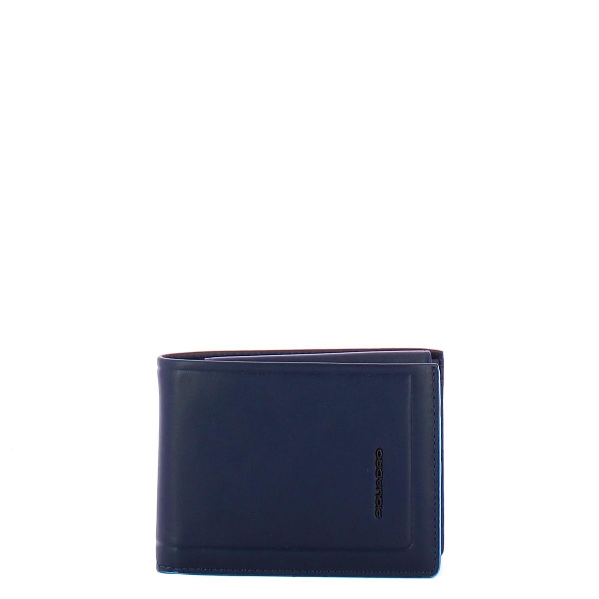 Piquadro Portafoglio Atlas con portamonete Blu - 1