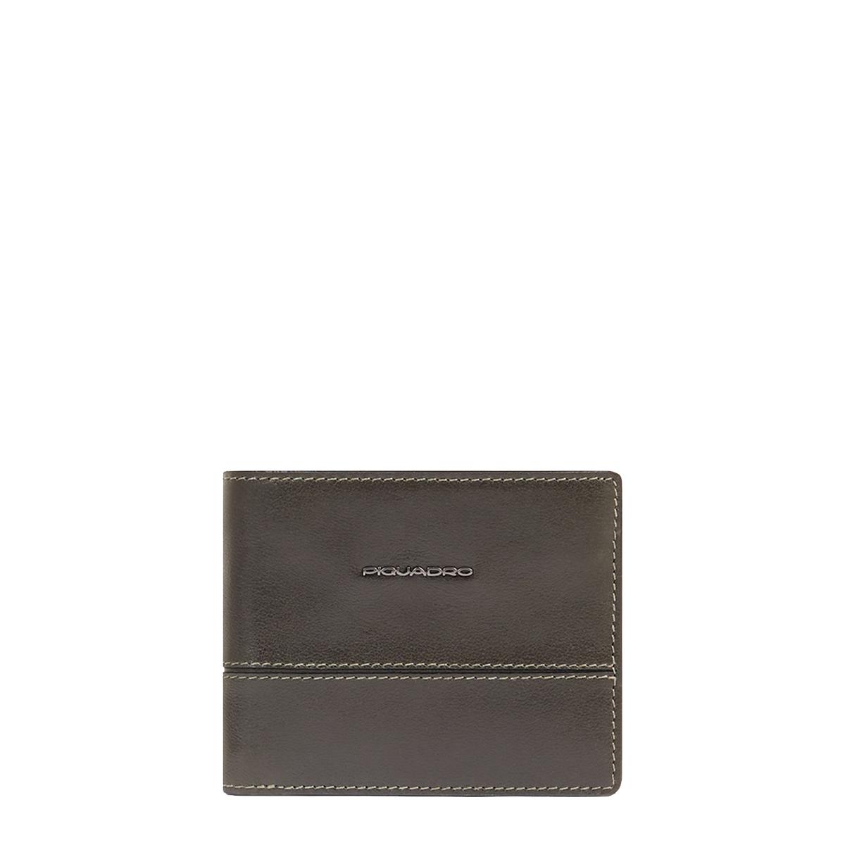 Piquadro Portafoglio Philip con porta ID Removibile Verde - 1