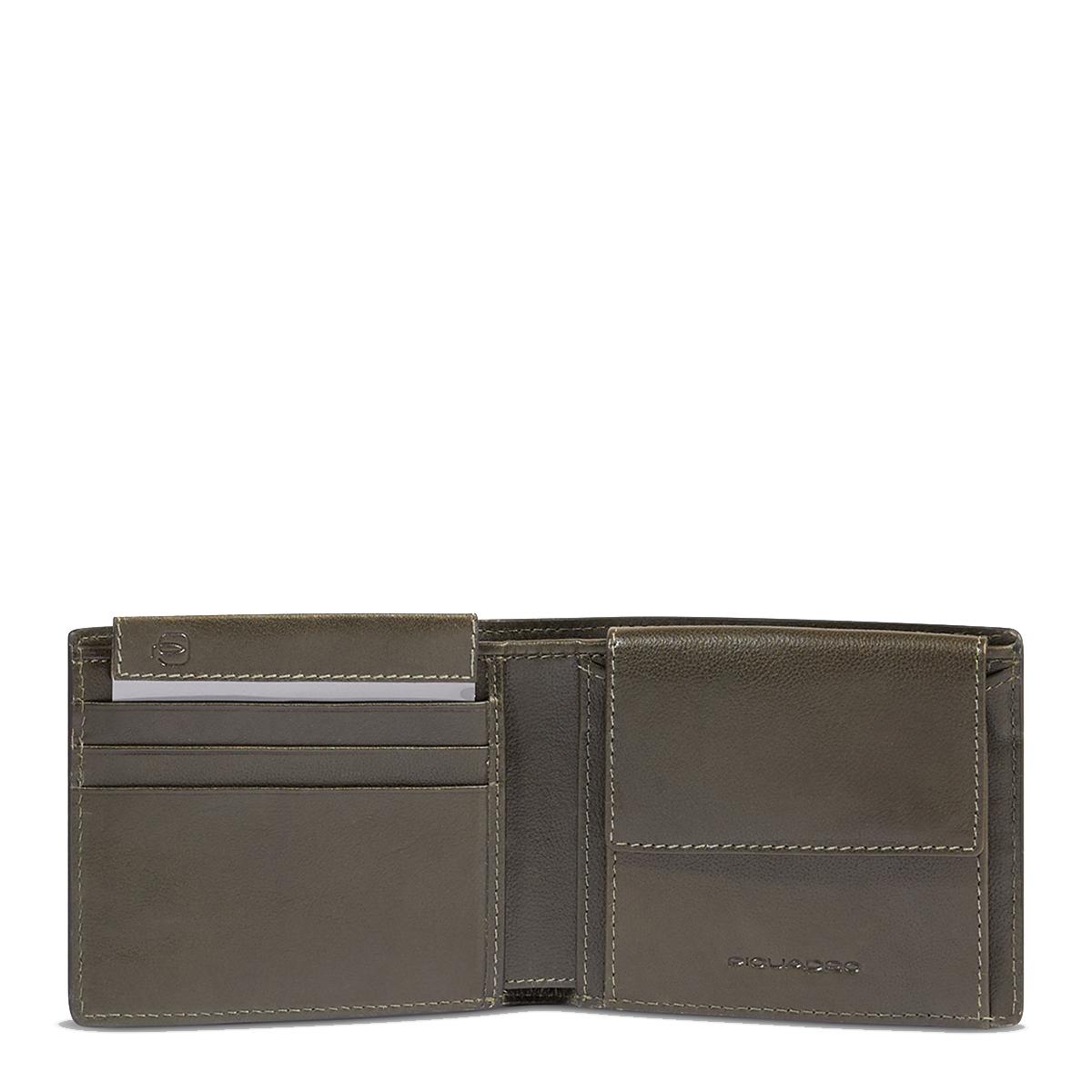 Piquadro Portafoglio Philip con porta ID Removibile Verde - 3