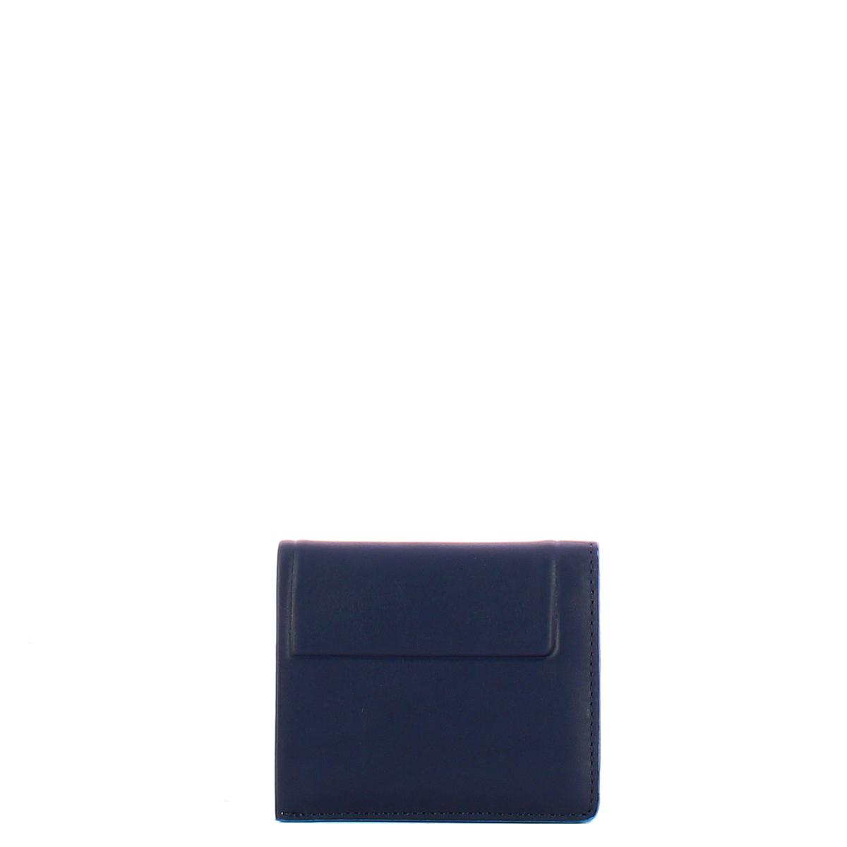 Piquadro Portafoglio Verticale Atlas Blu - 2