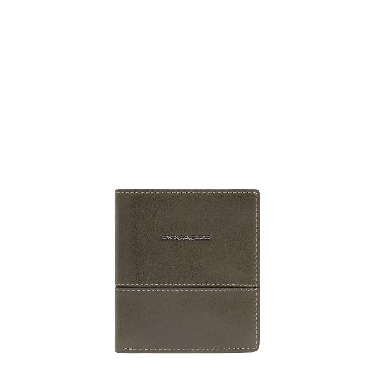 Piquadro Portafoglio Verticale Philip Verde - 1