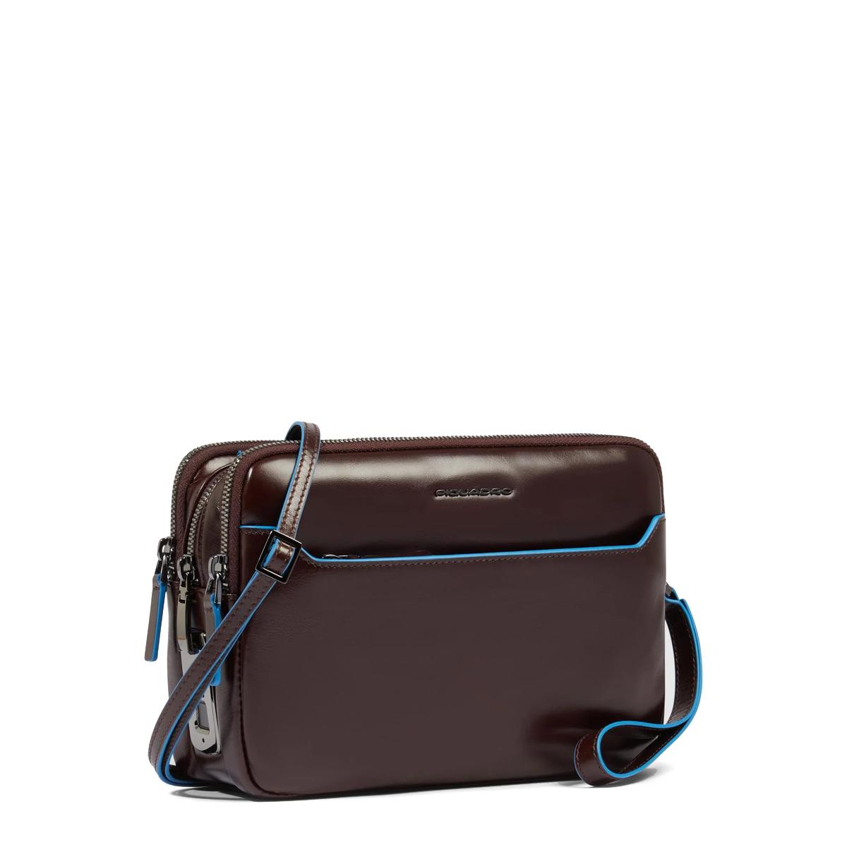 Piquadro Pochette con chiusura con impronta digitale Blue Square Mogano - 2