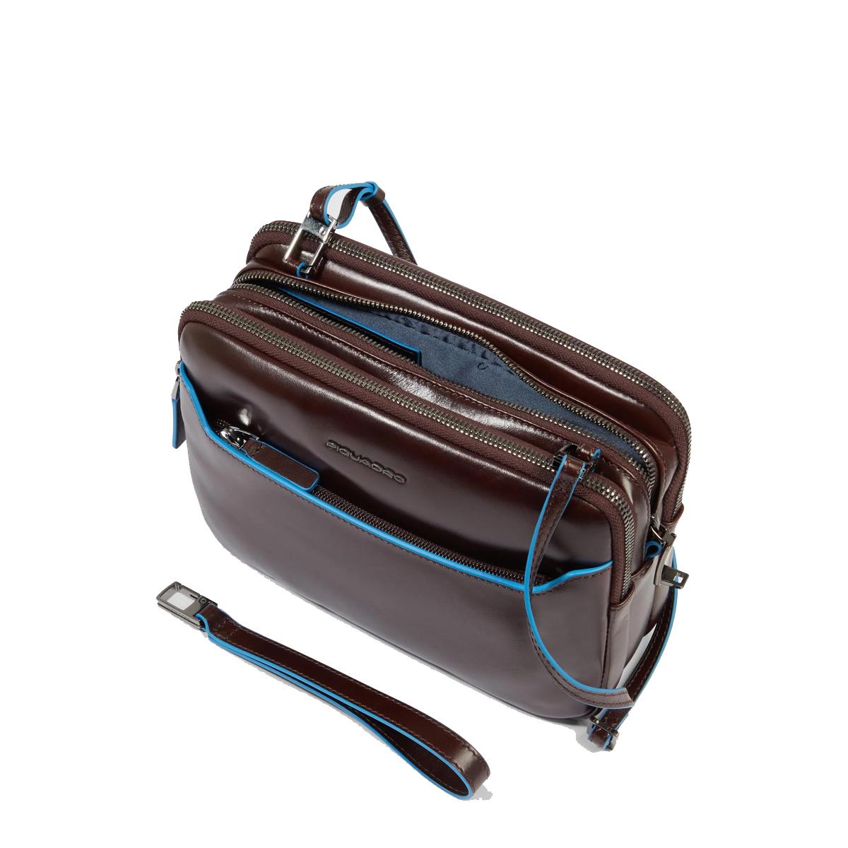 Piquadro Pochette con chiusura con impronta digitale Blue Square Mogano - 4